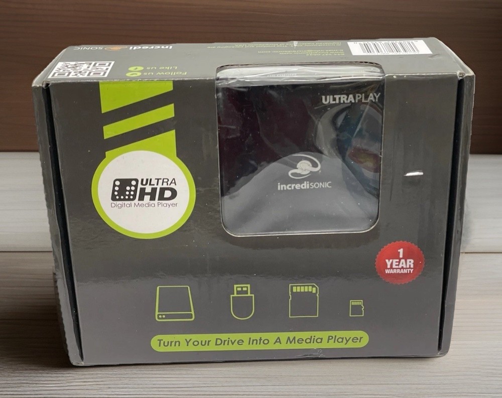 IncrediSonic Ultra Play IMP150+ Ultra Portable Digital Media Player USB SD NEW!