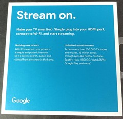Google Chromecast 2nd Generation Streaming Media Player w/ Box NC2-6A5 Black