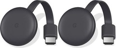 2 Pk Google Chromecast (3rd Generation) – Media Streamer GA00439-JP (JAPAN/INTL)