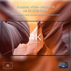 Effortless 4K Streaming with Android 10.0 Mini TV Box – 2GB RAM Supported