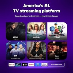 Roku Streaming Stick HD TV Streamer w/ Roku Voice Remote – Free & Live TV