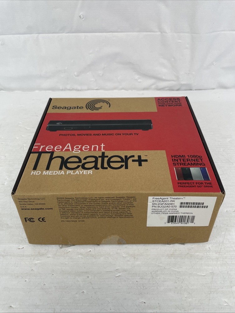Seagate FreeAgent Theater+ USB 2.0 / Ethernet HD Media Player STCEA201-RK