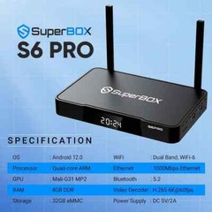SuperBox Pro Smart Streaming Box Google Assistant 7-Day Playback H.265 4K HDR M