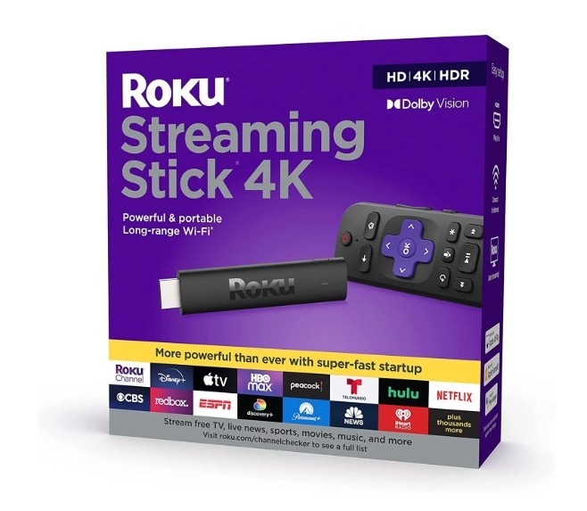Roku Streaming Stick 4K Streaming Device 4K/HDR/ Dolby Vision