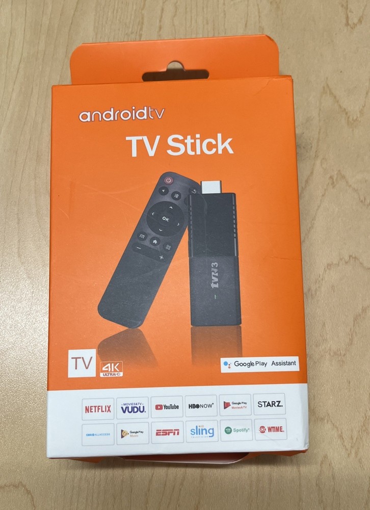 TVR3 Andriod TV Stick 8GB+128 Media Player Smart 4K TV Stick, HD2.0, Wifi