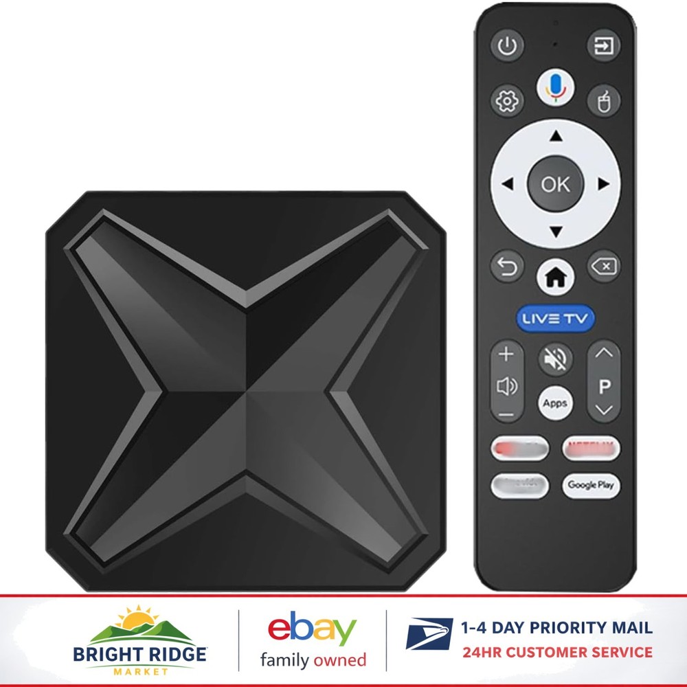 Smart Wireless Media Player, 4K Resolution, Dual-Band WiFi and Remote Control