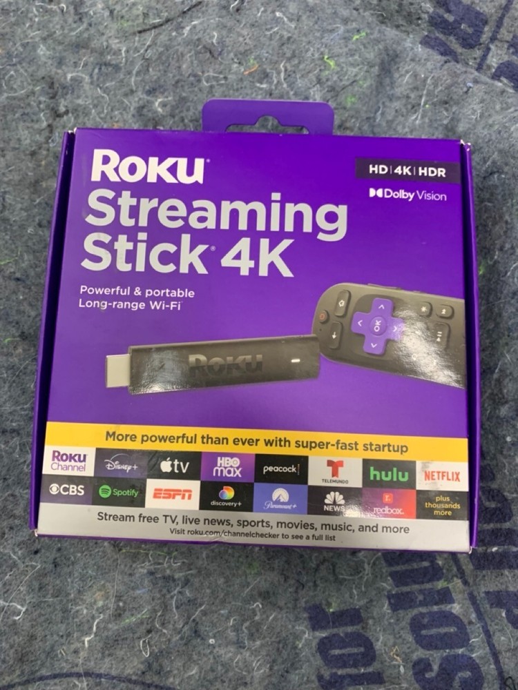 ROKU Streaming Stick HD 4K HDR Dolby Vision Streaming Device w Voice Remote