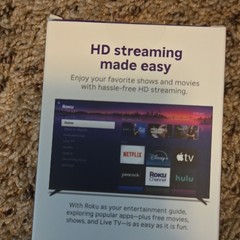 Roku Streaming Stick HD HDMI/Wi‑Fi Dongle w/ Voice Remote, Batteries & Cable