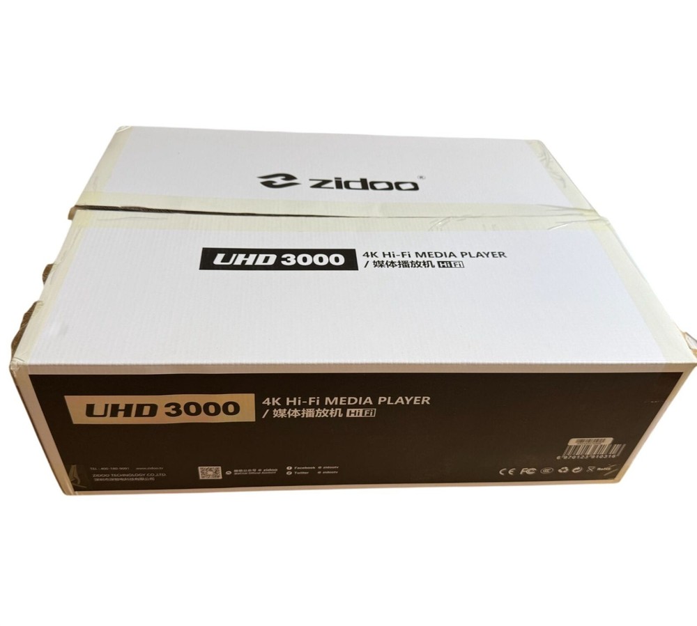 Zidoo UHD3000 4K Hi-Fi Media Player