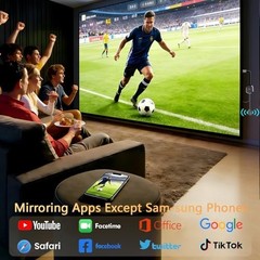4K Wireless Display Adapter Dongle, Screen Mirroring for i-Phone i-Pad Android L