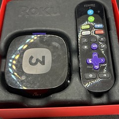Roku 3 Streaming Media Player – Model 4200R + Remote, Box & Accessories loc DDD