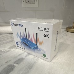 SuperBox S6MAX 6K Android 12 Streaming Box 4GB+64GB Wi-Fi Ethernet Blue