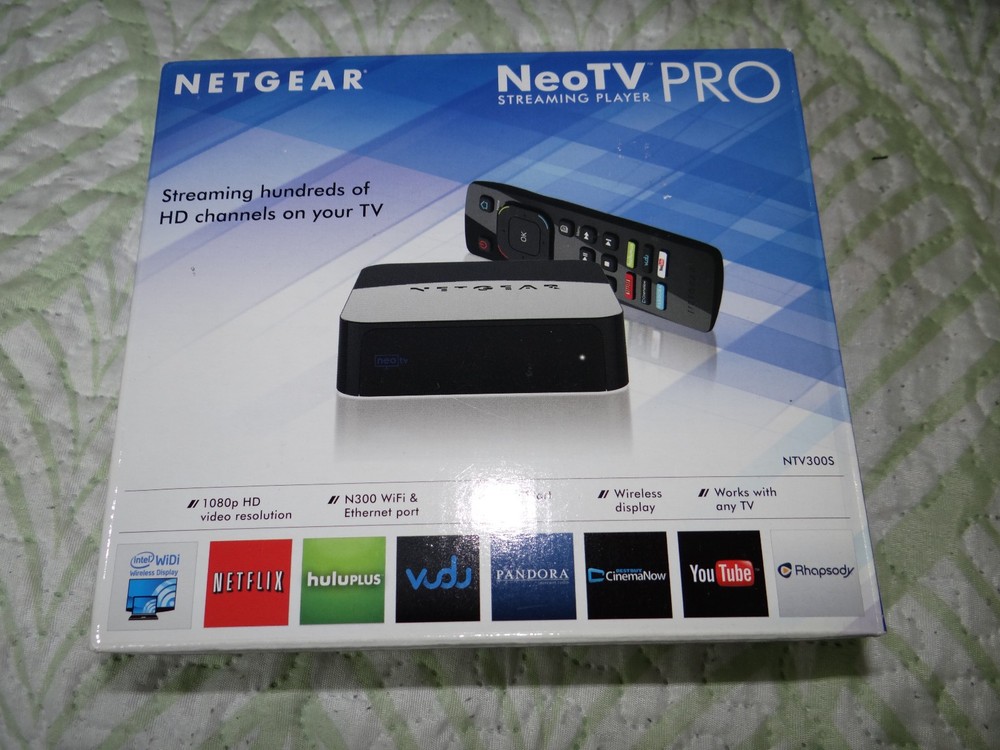 Netgear NeoTV NTV300S PRO Digital HD 1080p Media Streamer Player New Open Box