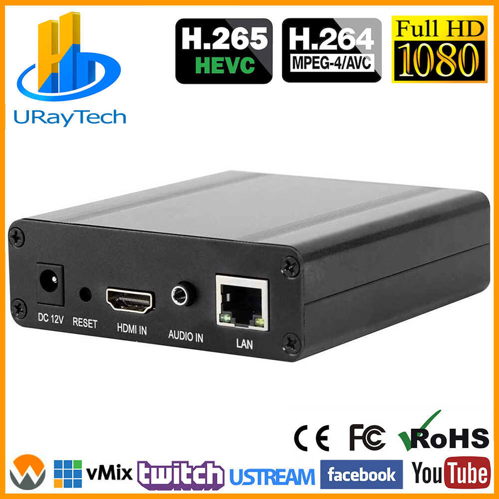 HEVC H.265 H 264 HDMI + MIC to IP Live Streaming Video Encoder H.264 RTMP H.264