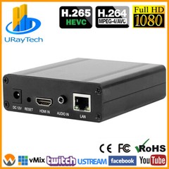 HEVC H.265 H 264 HDMI + MIC to IP Live Streaming Video Encoder H.264 RTMP H.264
