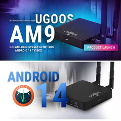 AM9 Smart TV Box Android 14 Amlogic S905x5 4GB 64GB WiFi BT5.2 1000M HDR Android