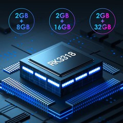 H50 Mini 4K Smart Network TV Box, Android 10.0, RK3318 Quad Core, 2GB+8GB, EU P