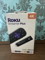 Roku Streamer Plus Streaming Device, 4K UHD with HDR, Voice Remote, TV-Powered,