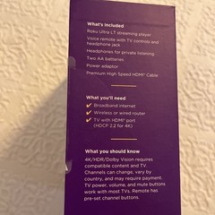 Roku Ultra LT HD/4K/HDR Dolby Vision 4-Core Streaming Media Player