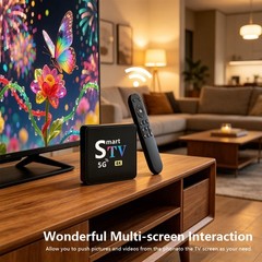 M98-M9 Android TV Box 8K Decoding Dual WiFi Bluetooth Home Media Streaming Box