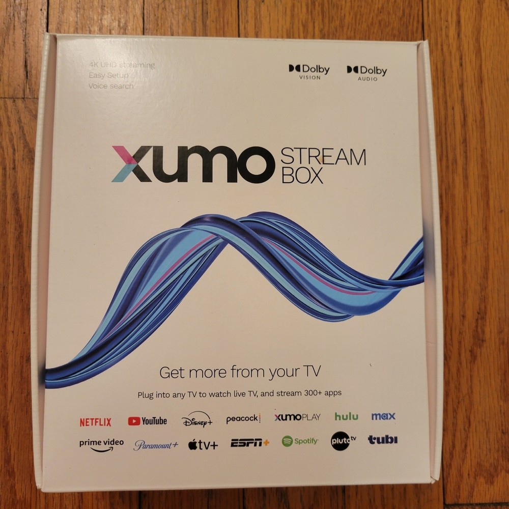 Xumo Stream Box 4K UHD Streaming Media Player Dolby Vision Voice Remote