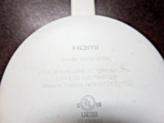 Google Chromecast 4K GZRNL Media Streamer White – With Remote / Main Unit