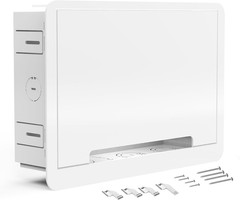 In-Wall TV Box, Media Enclosure, 9 Inches Inwall Cable Management, Organize Syst