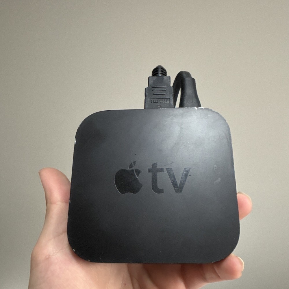 Apple TV Black Streaming Box Media Streamer HDMI Ethernet Optical TOSLINK