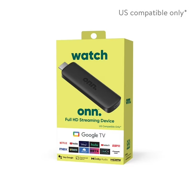 Brand New – Onn Android TV 2K FHD Streaming Stick – Free Shipping!