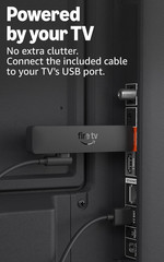 Amazon Fire TV Stick HD (newest model), free & live TV, Alexa Voice Remote, powe