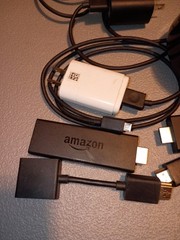 Lot of Amazon Fire Stick Streaming Devices E9L29Y LY73PR Alexa Echo Dot RS03QR