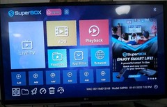 SuperBox S2 Pro Android TV Box with Remote And Power Supply Tested Working