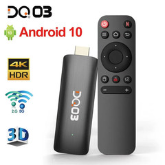 DQ03 Mini TV Stick Android 10 Quad Core ARM Cortex A53 2GB 16GB Support 4K H.265