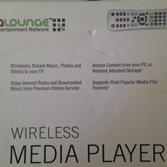 D-Link Wireless Media Player DSM-320 NETWORK ATTACHED No Box Inc MISSING ANTENNA