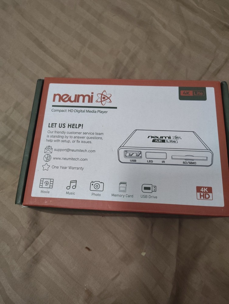 NEUMI Atom 4K Lite Ultra-HD Digital Media Player for USB Drives and SD Cards