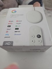 Google Chromecast with Google TV Media Streamer HD Snow GA03131-US