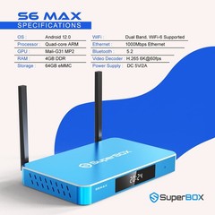 SuperBox S6 Max 24/7 Call Support Authorized Distributor Same Day Shipping