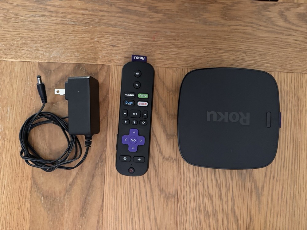 Roku Ultra 4K UHD Streaming Media Player w/ Voice Remote & Power Adapter