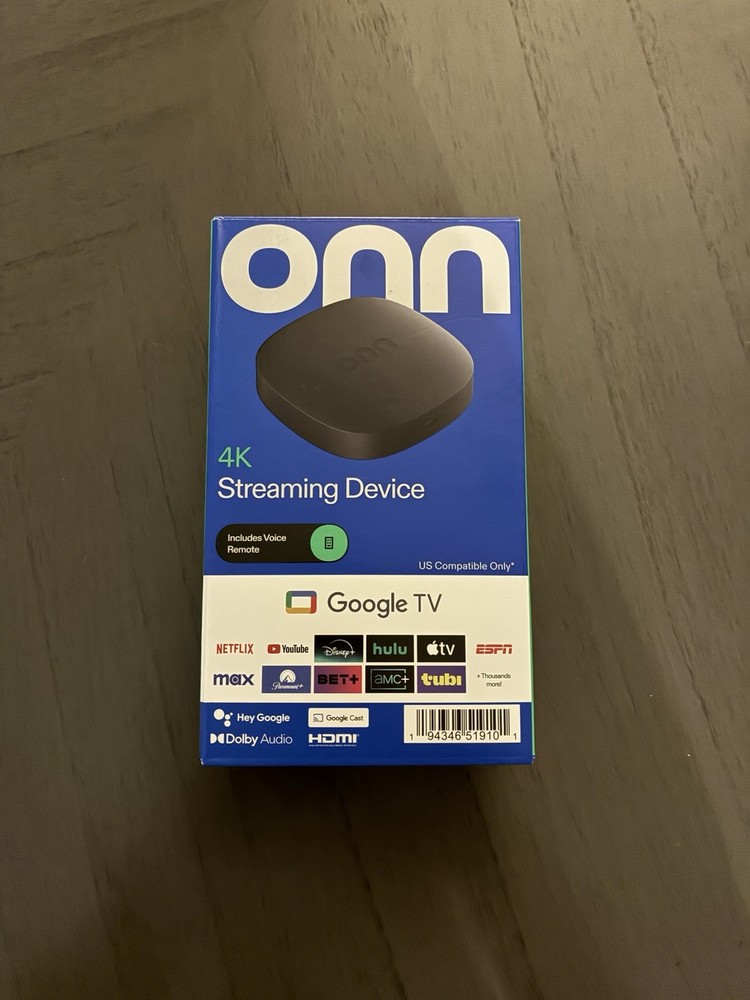 onn 4K Streaming Device, Google TV – Fast Streaming, Ultra HD, 8GB Storage, 2GB