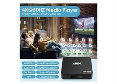 4K@60hz MP4 Media Player Support 8TB HDD/ 256G USB Drive/SD Card with HDMI/AV…