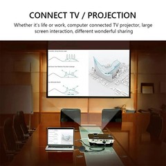 Portable Miracast Dongle Compatible For ios Android Screen 1080P G2 Wireless