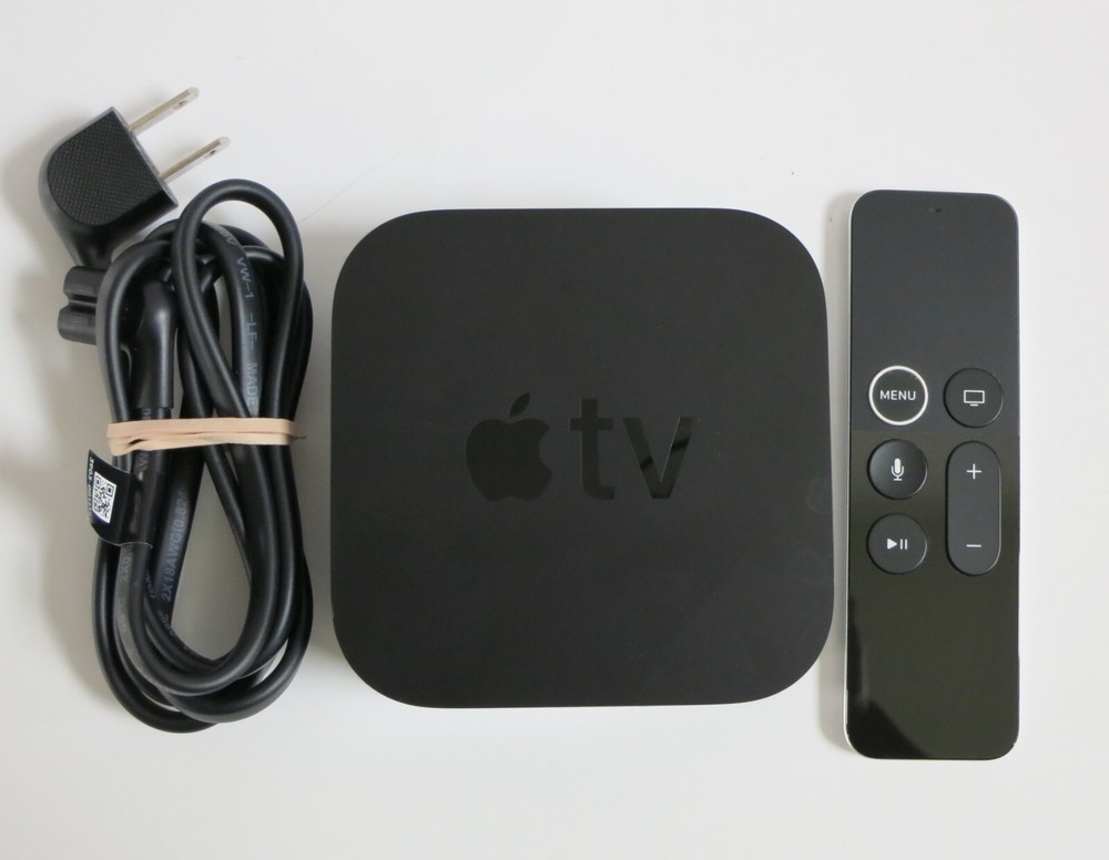 Apple TV 4K 1st Gen 64GB HD Media Streamer A1842, w/ Remote & Power Cord, Tested
