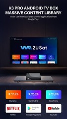 New WE2USAT K3 PRO 6K Super TV Box Streaming Box Voice Control
