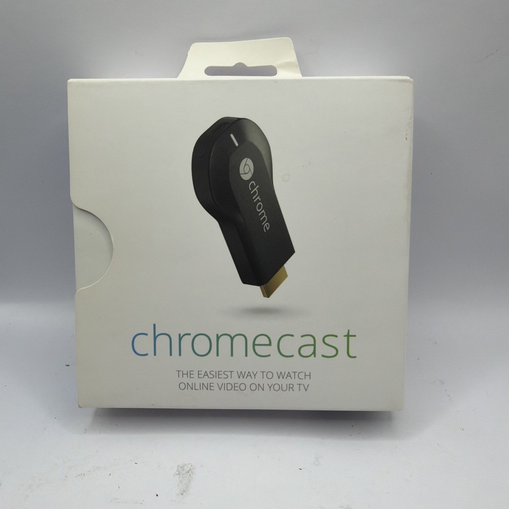 Google Chromecast 1st Generation Streaming Media Player Wi-Fi HDMI Black H2G2-42