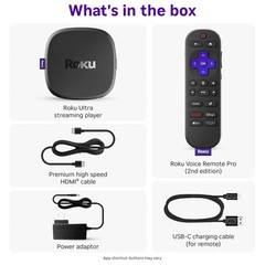 Roku Ultra – Ultimate Streaming Player – 4K Streaming Device for TV with HDR10+,