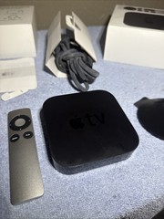 Apple TV 3rd Gen Generation Model A1427 w/ Remote & Power Cord HD Media Streamer