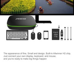 R69 1080P HD Smart TV BOX Android 4.4 Media Player with Remote Control, Quad Co