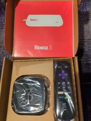 Roku 3 4230XB 4230X-B Media TV Streamer – Black Television Box w/Remote MIB