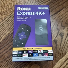 Roku Express 4K+ Streaming Player HD/4K/HDR Voice Remote New