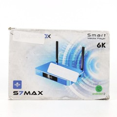 S7 Max Android 12 6K UHD Streaming TV Box 64GB Wi-Fi Voice Control -NEW OPEN BOX